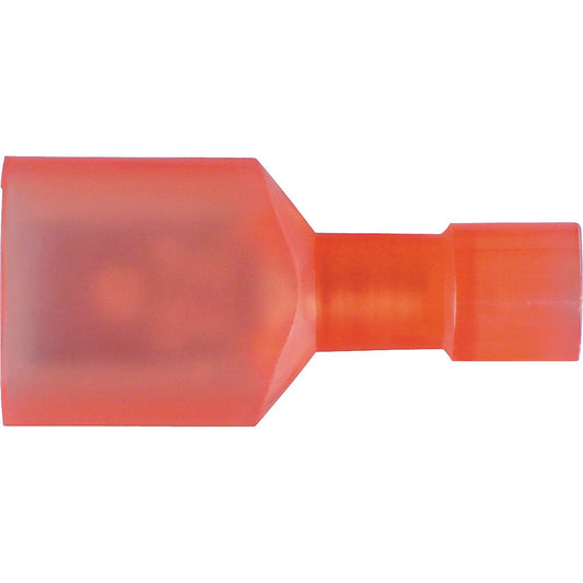 OEX Crimp Terminal Male Blade Red 6.3mm Polycarbonate (50 Pack) - ACX3000