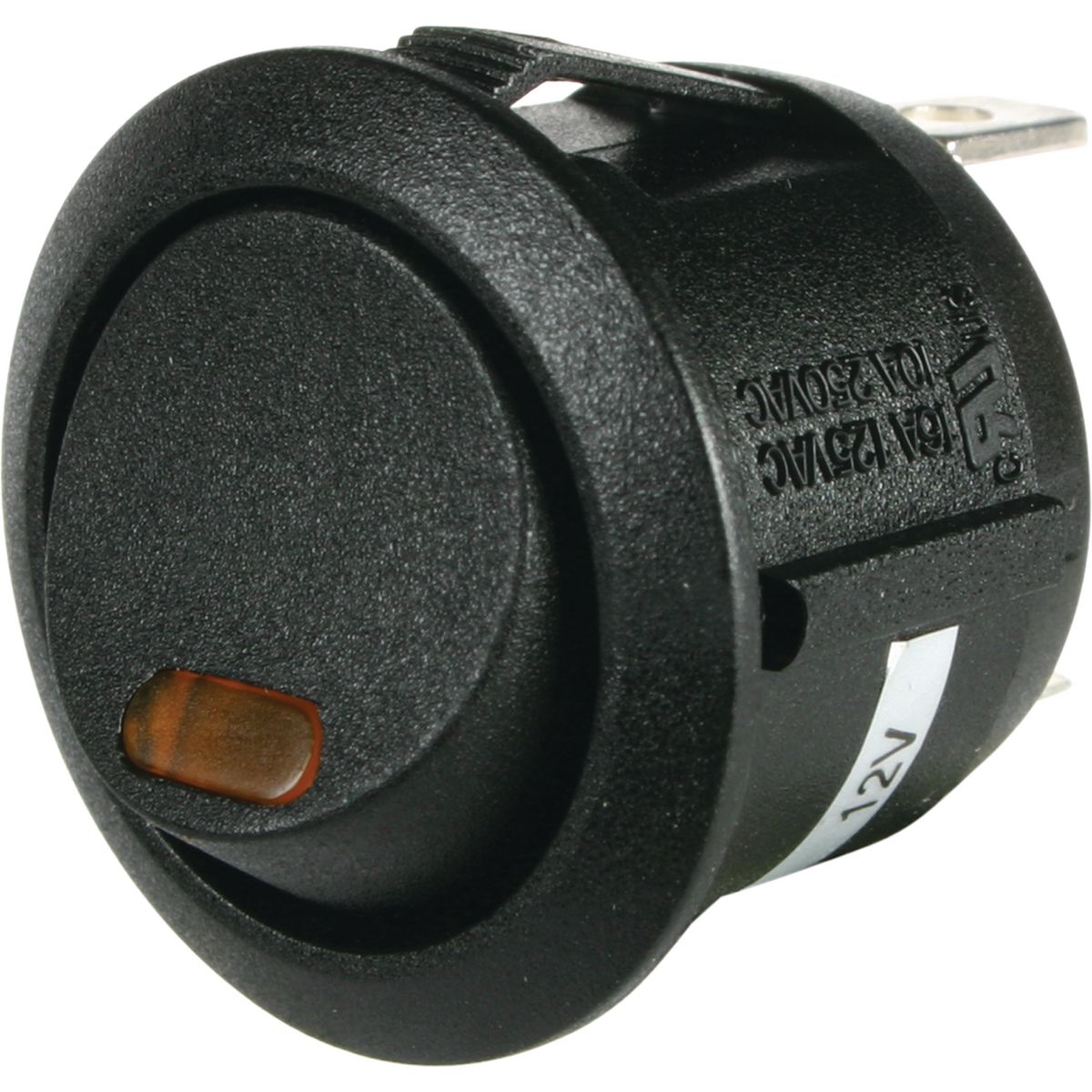 OEX Rocker Switch On/Off SPST 12V Amber Illuminated (Contacts Rated 10A @ 12V) - ACX3789