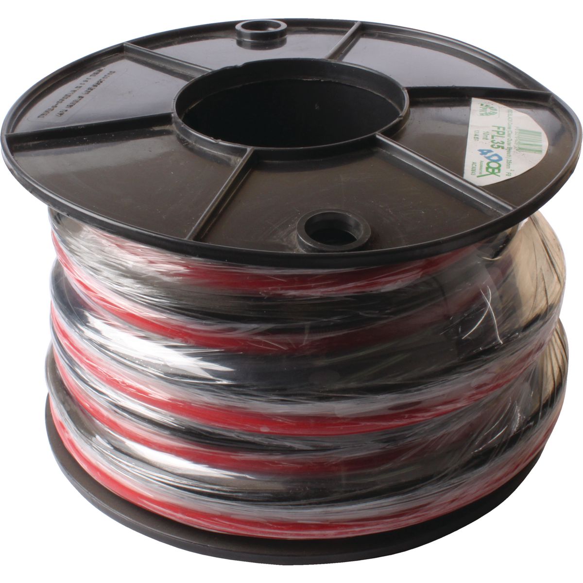 OEX 2 B&S Twin Core Battery Cable Red/Black W/Clear Sheath 10M Roll - ACX0843