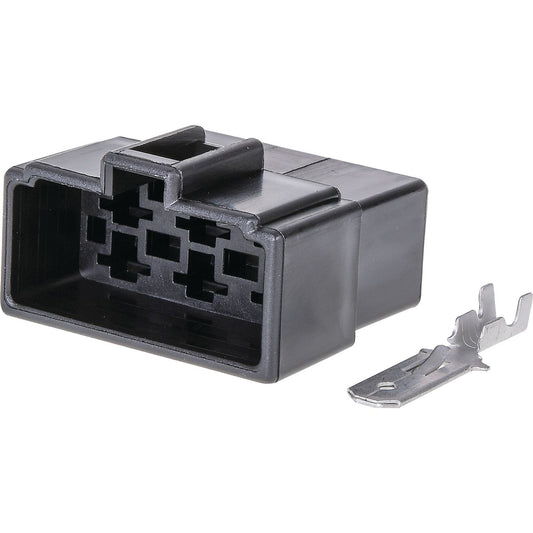 OEX QC Connector Female Black 6 Pole - 10 Pce - ACX2684BK