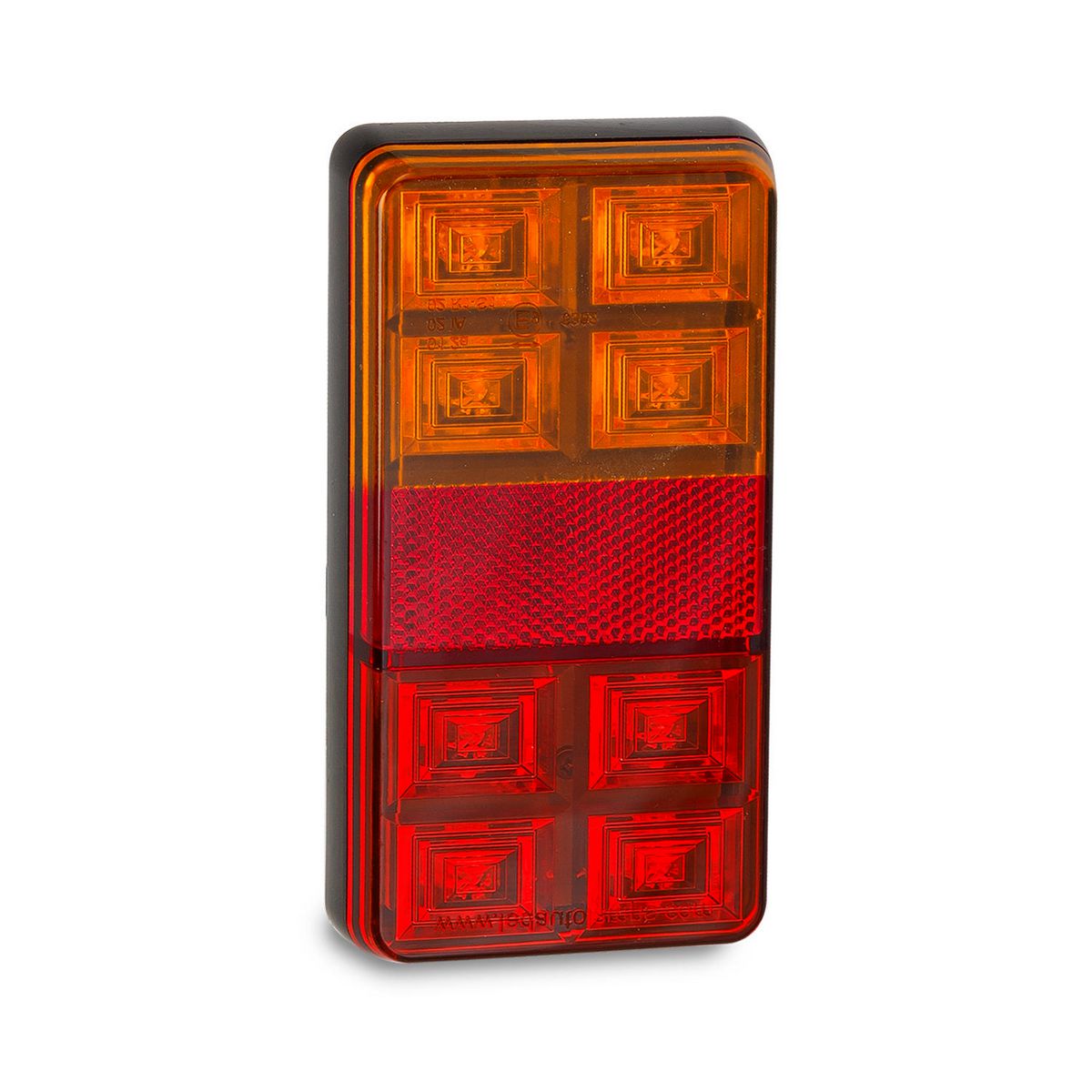 LED Autolamps 12V LED Stop/Tail/Indicator Lamp With Reflector 150x80x22M - 151BAR