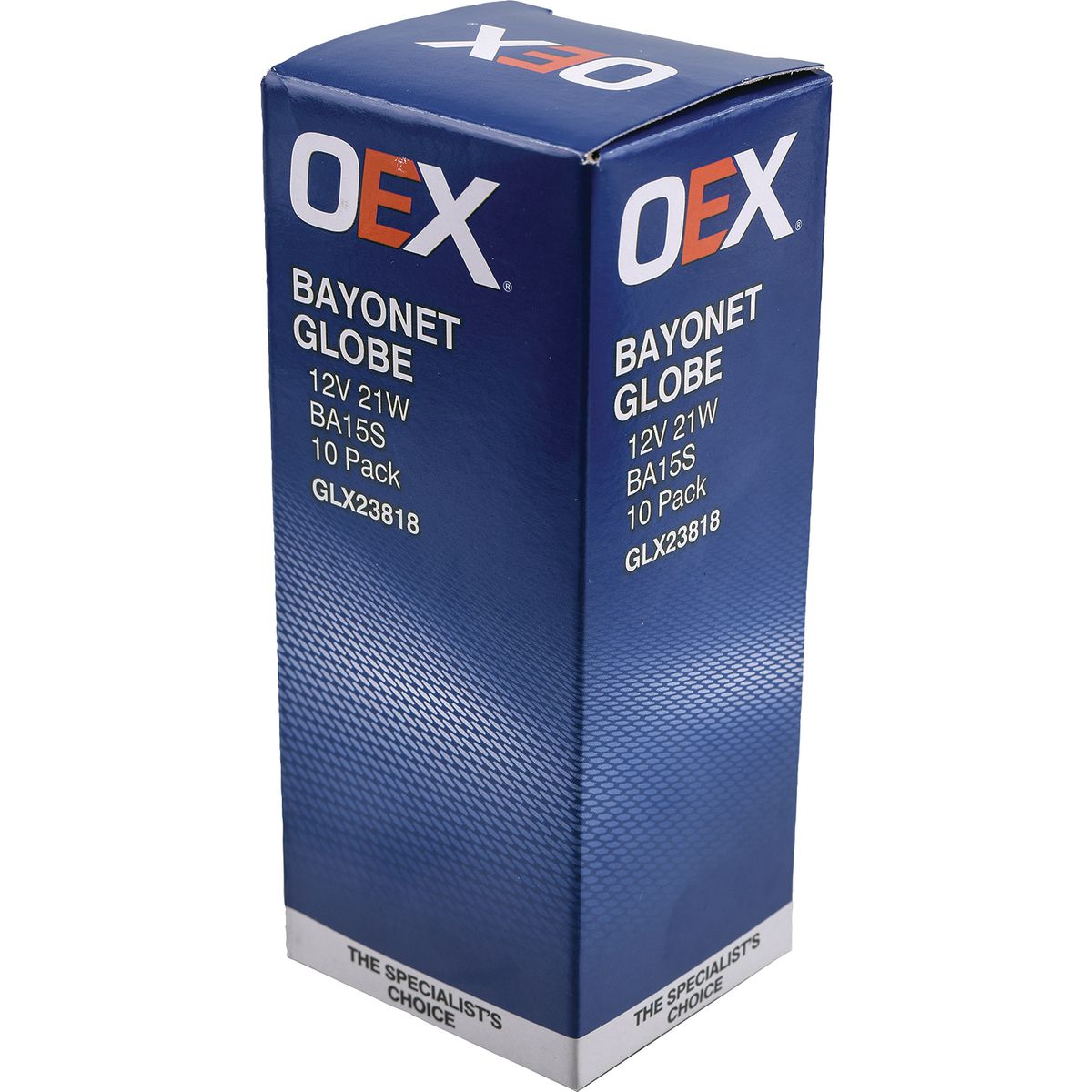 OEX Bayonet Globe 12V 21W Standard - 10 Pce - GLX23818