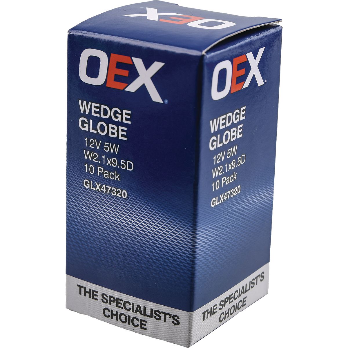 OEX Wedge Globe 12V 5W Standard - 10 Pce - GLX47320
