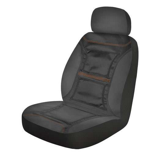 Maxi Trac 4x4 Canvas Rip Stop Front Seat Covers Pair - MTSCFTPRS30-BK-RS
