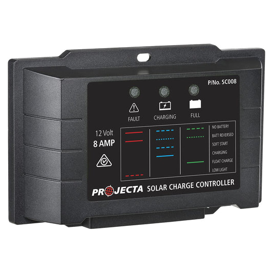 PROJECTA 8A 12V Solar Charge Controller 4 Stage Auto SC008