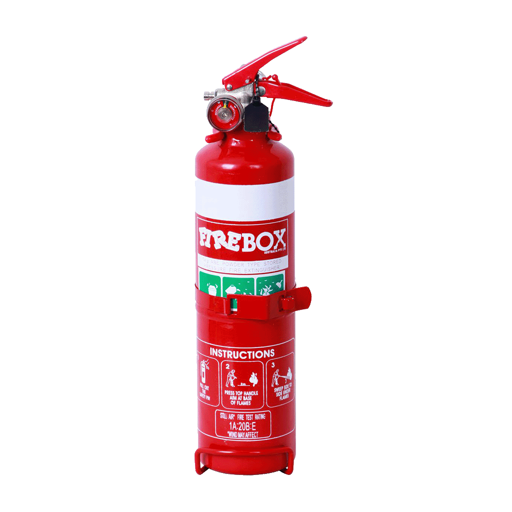 Twin Firebox Fire Extinguisher 1Kg Dry Chemical Powder Abe Bundle