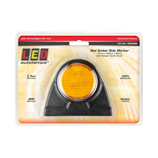 LED Autolamps Side Marker Lamp In Red/Amber LEDs - 1004ARM