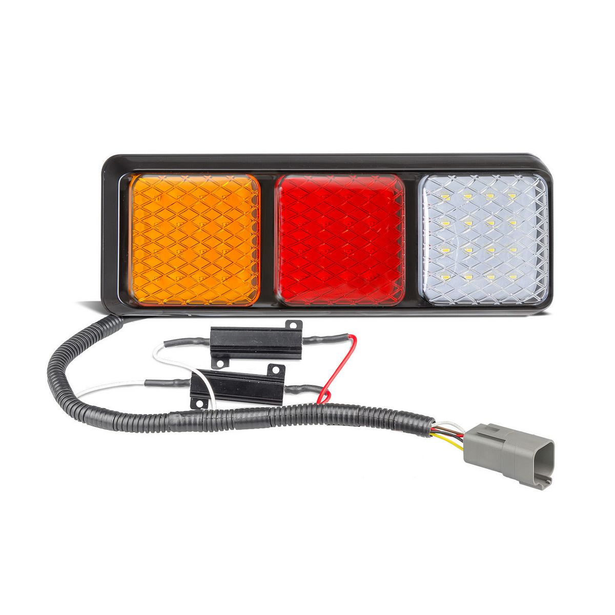 LED Autolamps 12V Stop/Tail/Ind/Rev LED Light Kit 450mm Loom DT04 Connector - SO282ARWM2LR450