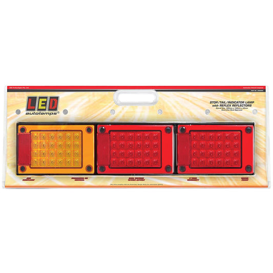 LED Autolamps  Multi Volt Jumbo Stop/Tail/Indicator  Lamp Assembly - J3BARRM