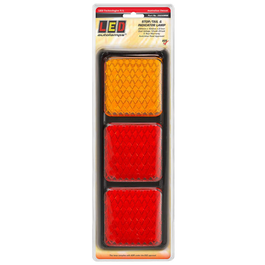 LED Autolamps 12/24V LED Stop/Tail/Indicator Light 284x100x27mm Blister Pack - 282ARRM