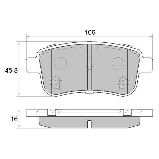 RDA Brakes Extreme Brake Pad Set Rear - RDX2228SM