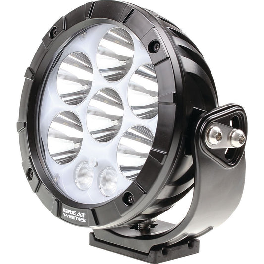 Great Whites Attack 170 LED Driving Light Backlit DRL Combination Beam - GWR10084