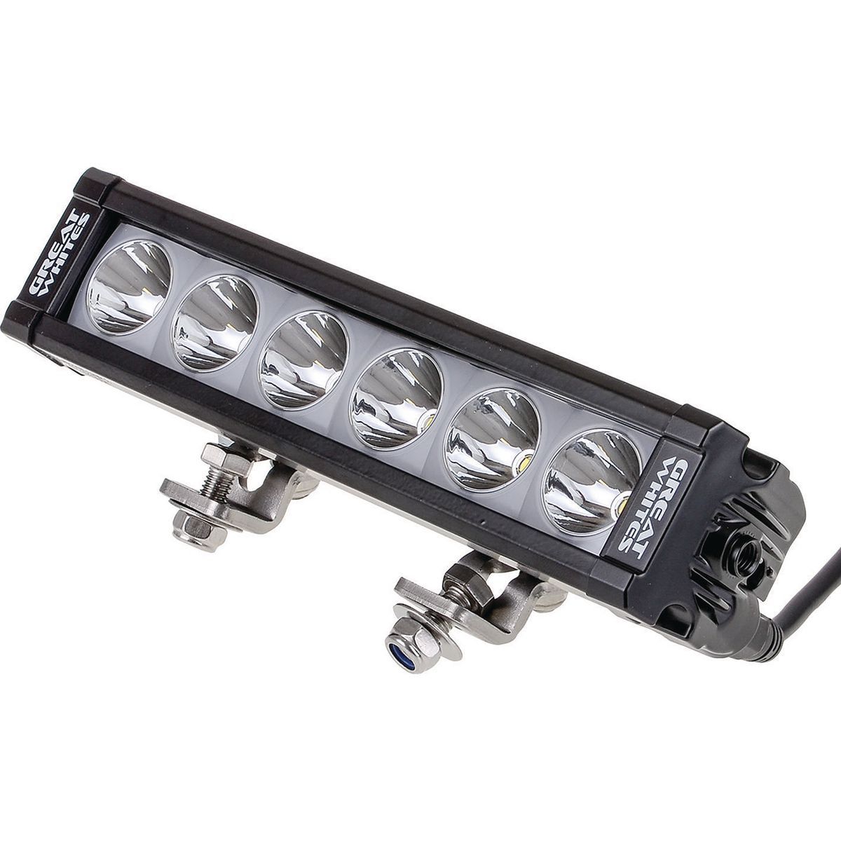 Great Whites Attack LED Driving Light Bar Backlit (6x5W) Spot Beam 11-32V - GWB5064