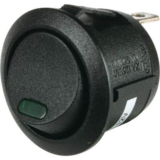 OEX Rocker Switch On/Off SPST 12V Green Illuminated (Contacts Rated 10A @ 12V) - ACX3790