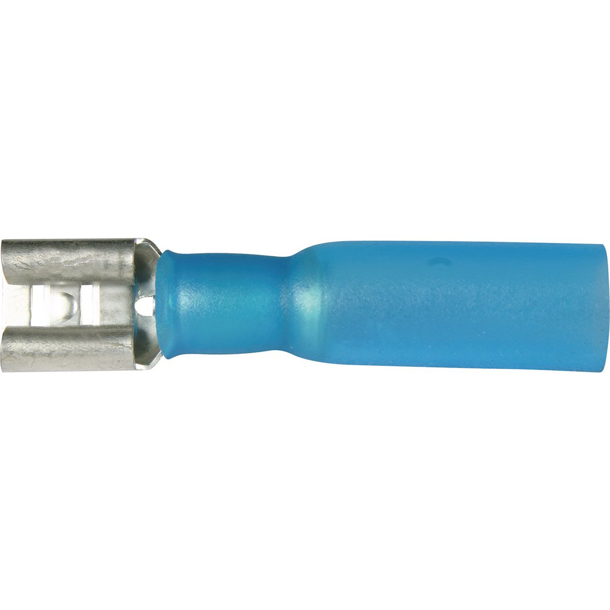OEX Crimp Terminal Female Blade Blue Terminal Entry 6.3 x 0.8mm Heat Shrinkable 50 Pce - ACX3168