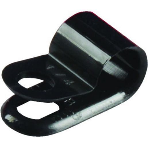 OEX P-Clip 4.6mm Nylon Black 100 Pack - ACX1300BK