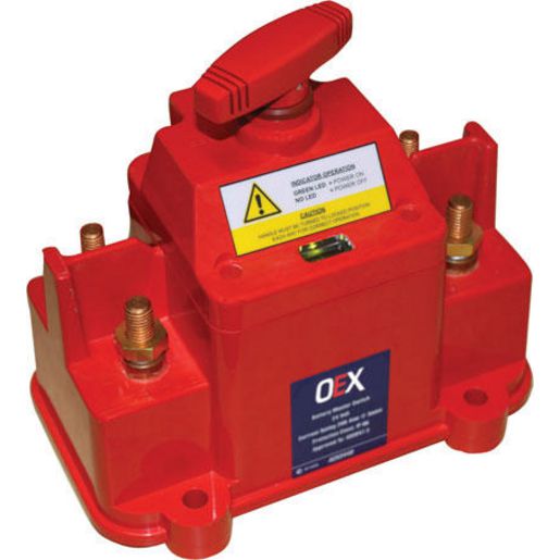 OEX Battery Master / Isolation Switch On/Off DPST 12V Green Illuminated (Contacts Rated 200A @ 12V) - ACX3441L