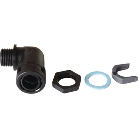 OEX Convoluted Tubing Fitting Elbow Suits 16mm - ACX1352