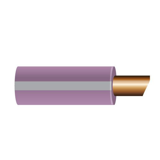 OEX 3mm Single Core Automotive Cable, Violet With Grey Trace - 500m Roll - ACX0621/500