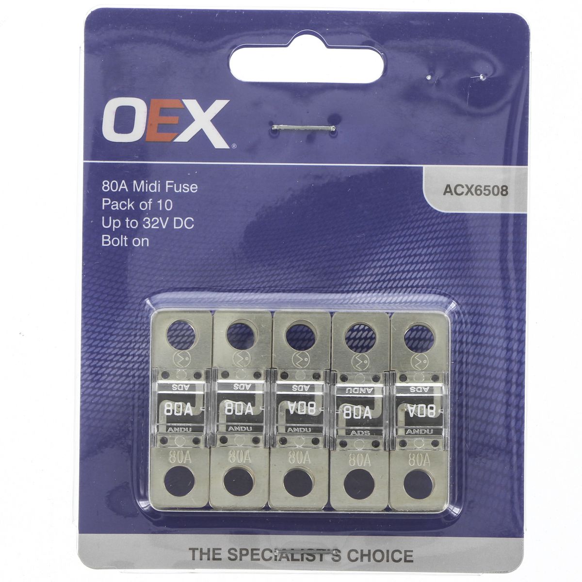 OEX 80A MIDI Fuse (10 Pack) - ACX6508
