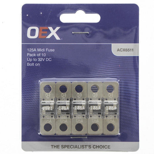 OEX 125A MIDI Fuse (10 Pack) - ACX6511