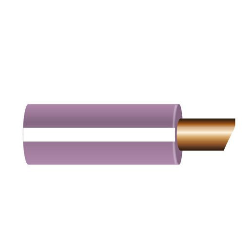 OEX Automotive Cable Single Core 3mm Violet W/White Trace 100M Roll - ACX0345