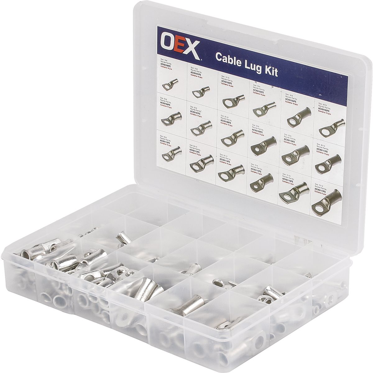 OEX Cable Lug Flare Entry Lug Kit (Pack of 165) - ACX0120FE