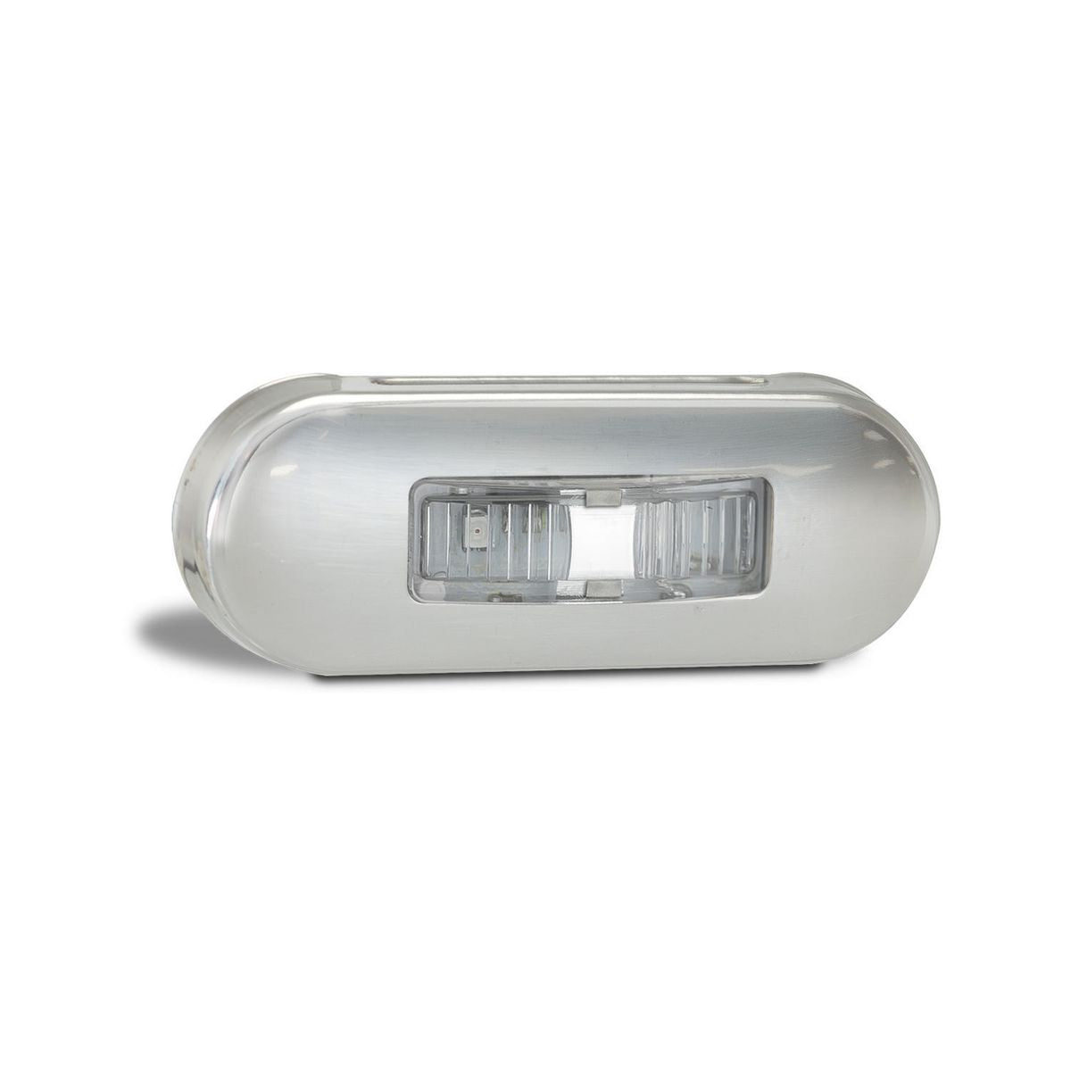 LED Autolamps  12/24V Amber/Red Side Marker Stainless Steel Bezel - 86ARMB