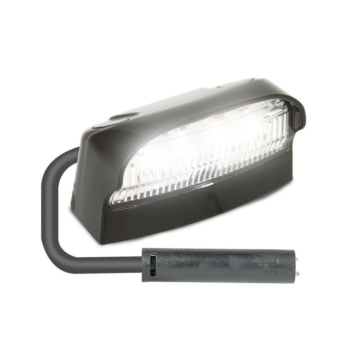 LED Autolamps 12/24V LED Licence Plate Light  With 2 Pin Plug - 41BLMCSB