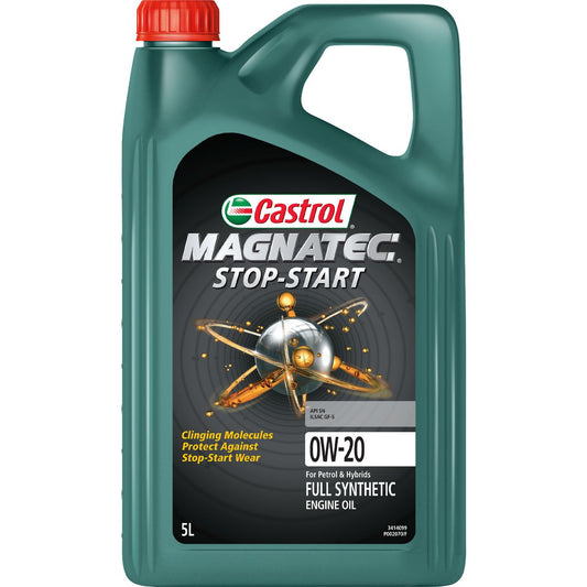 Castrol MAGNATEC 0W-20 Stop-Start Full Synthetic Engine Oil 5L - 3414099