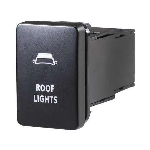 Narva Toyota Style Sealed Push Switch Off/On SPDT 12V Blue LED Illuminated Roof Lights Symbol - 63308BL