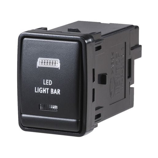 Narva Nissan Style Sealed Push Switch Off/On SPDT 12V Blue LED Illuminated LED Light Bar - 63386BL
