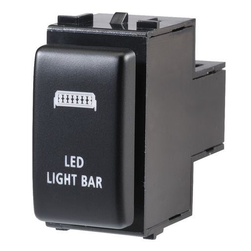 Narva Nissan Style Sealed Push Switch Off/On SPDT 12V Blue LED Illuminated LED Light Bar Symbol - 63374BL