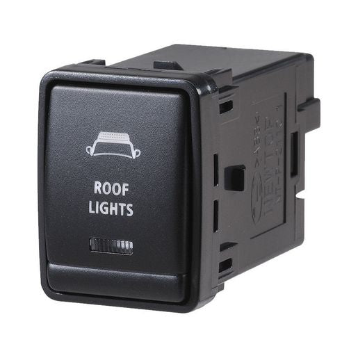 Narva Nissan Style Sealed Push Switch Off/On SPDT 12V Blue LED Illuminated Roof Lights Symbol - 63392BL