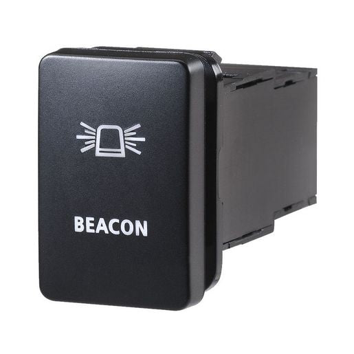 Narva Toyota Style Sealed Push Switch Off/On SPDT 12V Blue LED Illuminated Beacon Symbol - 63310BL