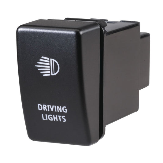 Narva Holden Style Sealed Push Switch Off/On SPDT 12V Blue LED Illuminated Driving Lights Symbol - 63328BL