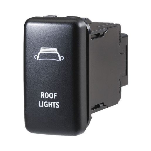 Narva Toyota Style Sealed Push Switch Off/On SPDT 12V Blue LED Illuminated Roof Lights Symbol - 63320BL