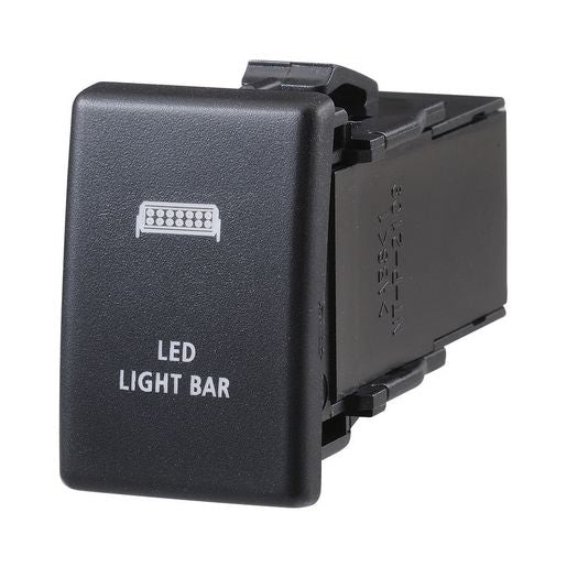 Narva Holden Style Sealed Push Switch Off/On SPDT 12V Blue LED Illuminated LED Light Bar Symbol - 63338BL