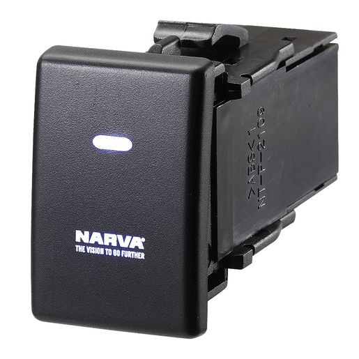 Narva Holden Style Sealed Push Switch Off/On SPDT 12V Blue LED - 63336BL