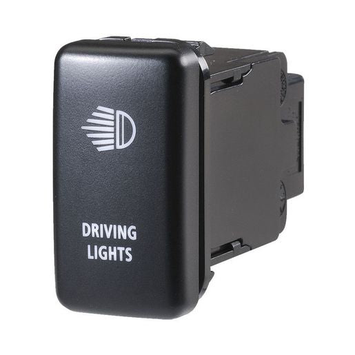 Narva Toyota Style Sealed Push Switch Off/On SPDT 12V Blue LED Illuminated Driving Lights Symbol - 63316BL