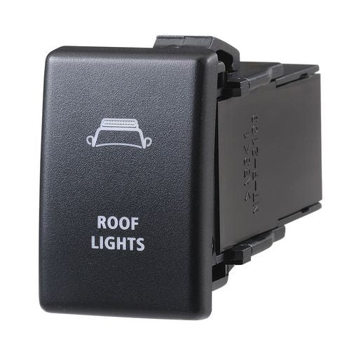 Narva Holden Style Sealed Push Switch Off/On SPDT 12V Blue LED Illuminated Roof Lights Symbol - 63344BL