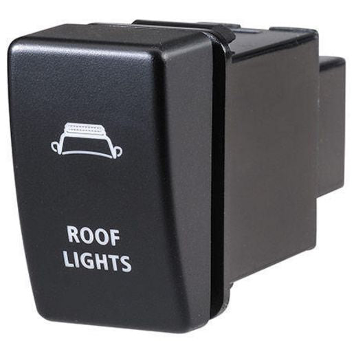 Narva Holden Style Sealed Push Switch Off/On SPDT 12V Blue LED Illuminated Roof Lights Symbol - 63332BL
