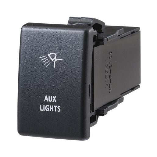 Narva Holden Style Sealed Push Switch Off/On SPDT 12V Blue LED Illuminated Aux Lights Symbol - 63342BL
