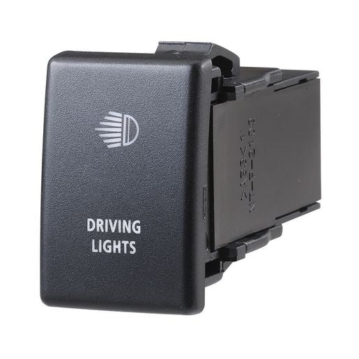 Narva Holden Style Sealed Push Switch Off/On SPDT 12V Blue LED Illuminated Driving Lights Symbol - 63340BL