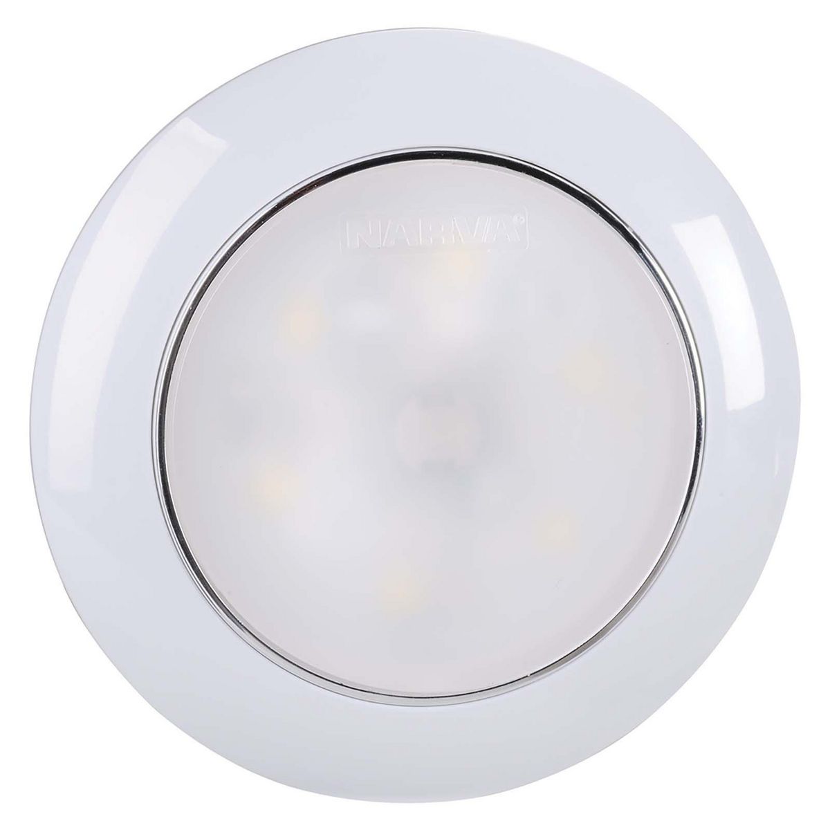 Narva Marine 12V Saturn Dual Colour 75mm LED Interior Lamp with Touch Switch (White/Red) - 87501WRBL