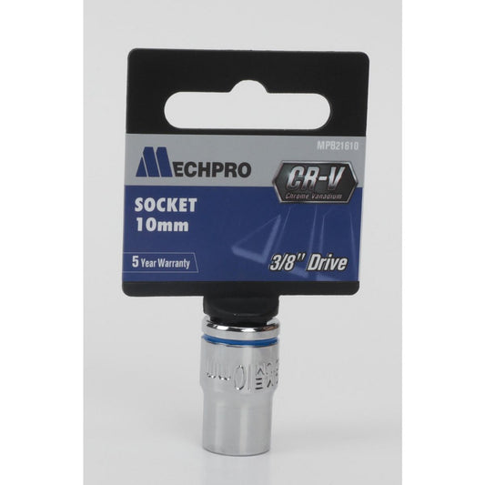 Mechpro Blue Socket 10mm 3/8In Drive Metric - MPB21610