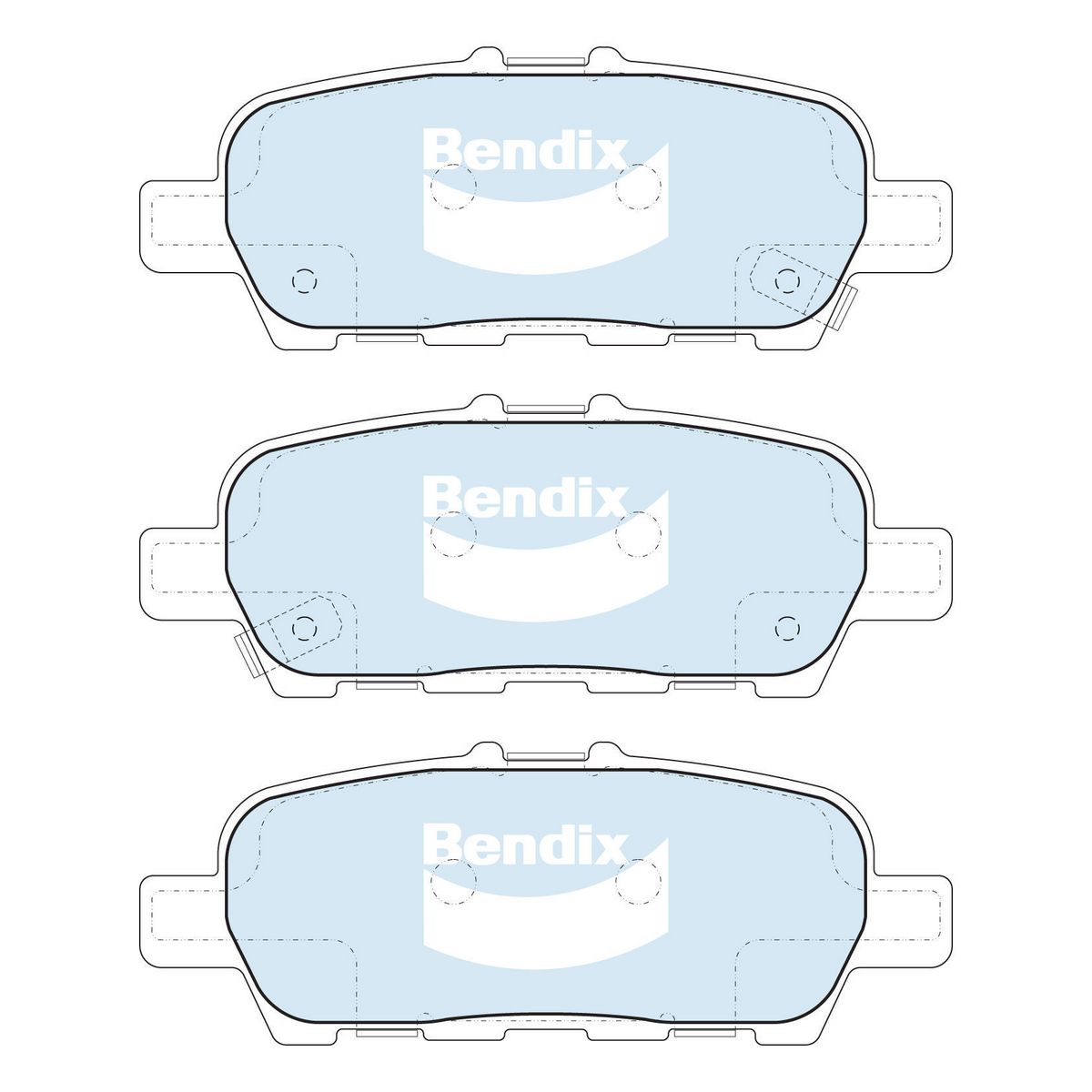 Bendix Brake Pads Set - 4WD/SUV - DB1509-4WD