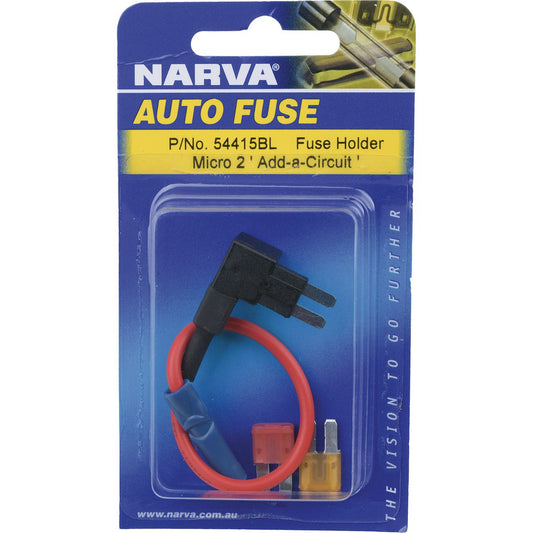 Narva 'Add-A-Circuit' Micro 2 Blade Fuse Holder 20A - 54415BL