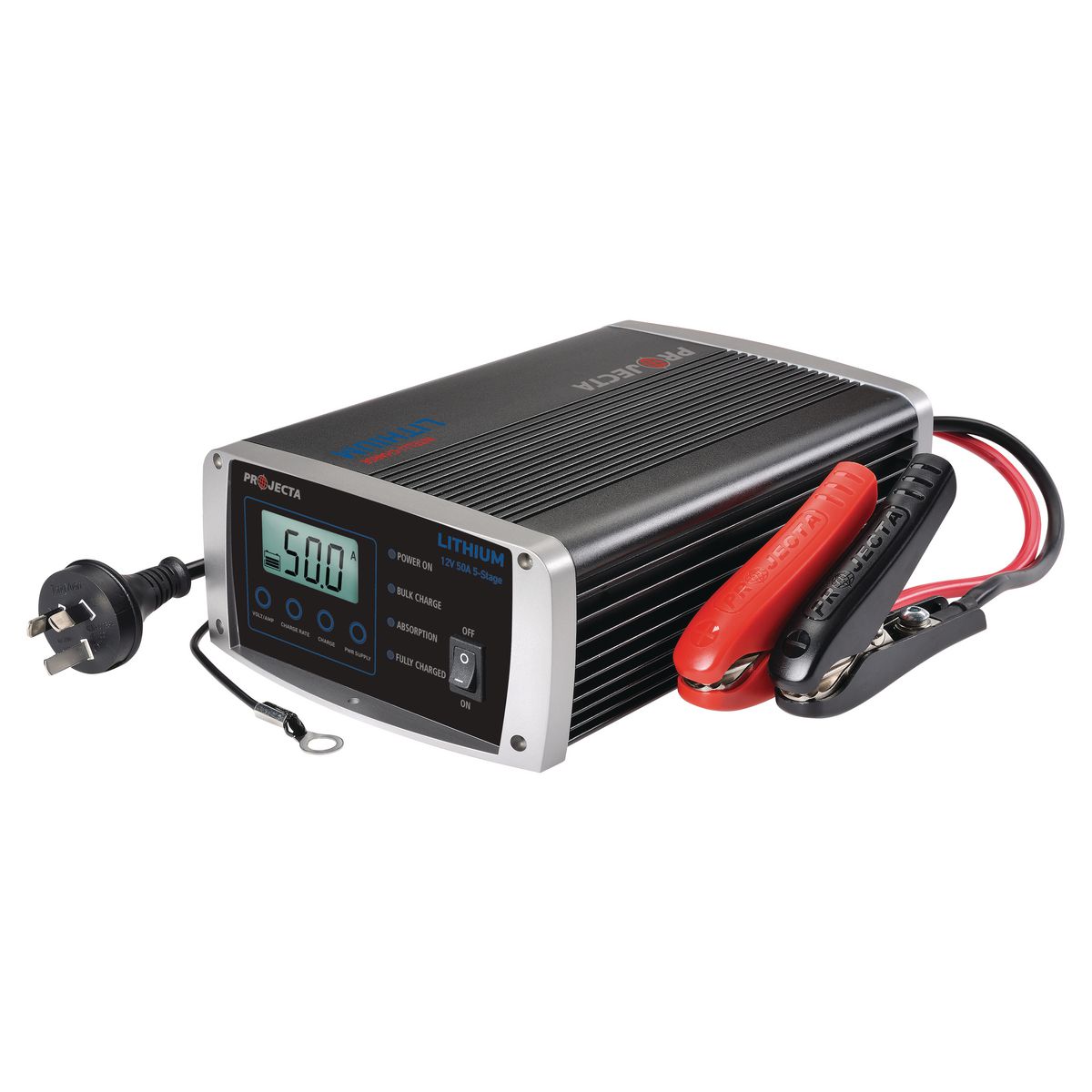 PROJECTA Intelli-Charge 2-50A 12V Lithium Battery Charger 5 Stage Auto IC5000L