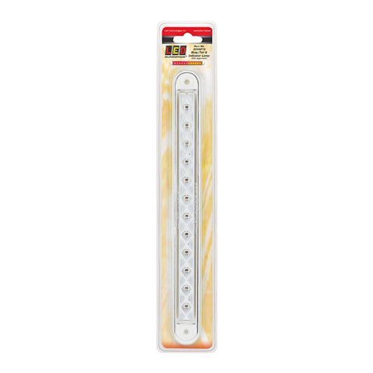 LED Autolamps  12V Stop/Tail/Indicator Lamp With White Rubber Grommet Blister Pack - 235AR12